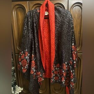 Joseph Ribkoff Textured Red Jacket
